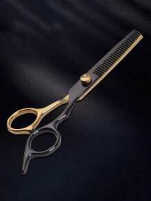 7pcs Hair Cutting Scissors Set, Straight Scissors + Thinning Scissors + Curved Scissors + Comb + Pouch, Professional Hairdresser Scissors Set, Straight Scissors Thinning Scissors Seamless Cutting, Stainless Steel Material, Self Hair Cutting Dedicated, Pet Grooming Scissors Set, Pet Hair Trimming Curved Scissors Straight Scissors Bangs Nail Trimming Thinning Scissors, Suitable For Cats, Dogs, Rabbits And Other Pets - Multicolor - View 6