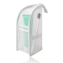 Black And White Plaid Toiletry Storage Bag, Multi-Functional Portable Hanging Organizer, Used For Sorting Toiletries, Waterproof And Moisture-Proof Bathroom Essential, Travel Necessity, Suitable For Beach Use, Cosmetic Storage - Multicolor - View 14