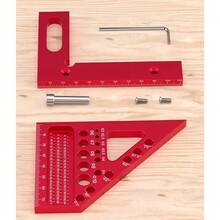 Woodworking Square Protractor, Aluminum Alloy Marking Ruler, Woodworking Multi Angle Measuring Ruler, Oblique Triangle Ruler, High-Precision Layout Tool Suitable For Engineers And Carpenters, Suitable For DIY Woodworking - Multi-angle - View 11