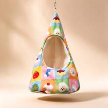 Small Pet Warm Hanging Hammock, Thickened Lamb Fleece Triangle Nest For Autumn/Winter, Hanging Sleeping Bed For Hamster, Golden Hamster, Parrot, Sugar Glider - Hammock - View 7