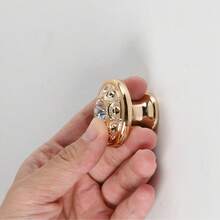 10pcs Handles + 10pcs Screws, Vintage European Floral Design Single Hole ABS Small Pull Handles For Wardrobe, Cabinet, Drawer, Furniture Hardware Door Knobs, Home Decor, Jewelry Box Handles - Retro Handle - View 5