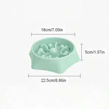 Hexagon Shaped Pet Slow Feeder Bowl, Internal Raised Maze Structure For Slow Eating, Non-Slip Bottom Design To Reduce Spills, Large Capacity Food Bowl For Cats And Dogs, Suitable For Puppies And Kittens, Smooth Surface Easy To Clean, Pet Daily Feeding Bowl - 800ml - View 2