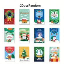 20 cuốn sổ tay Noel, giấy ghi chú, nhật ký, sổ kế hoạch, sổ kế hoạch tuần, văn phòng phẩm hoạt hình cho học sinh và văn phòng, sổ tay bỏ túi mini - Hình chữ nhật - Xem 11