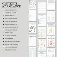 Spiral Notebooks For Personal Safety Planning, English Edition With Guided Pages For Personal Cues, Warning Signs, Trusted Contacts, Places, Support Notes, Goal Steps, Accomplishment Lists, Body Signals And Feelings Tracking - A5 - View 3