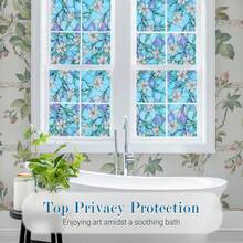 Opaque Decorative Window Film Privacy Static Cling Window Decal Removable 3D Stained Window Sticker For Glass Door Home Car - 1PC - View 6