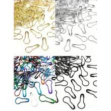 10/20/50/100/260pcs Hook And Loop Fasteners, Pear-Shaped And Bulb-Shaped Fasteners, Suitable For DIY Crafts, Sewing, Knitting Markers And Clothing Labels (Available In Gold, Silver, Black And Multicolor) - Multi-color - View 22