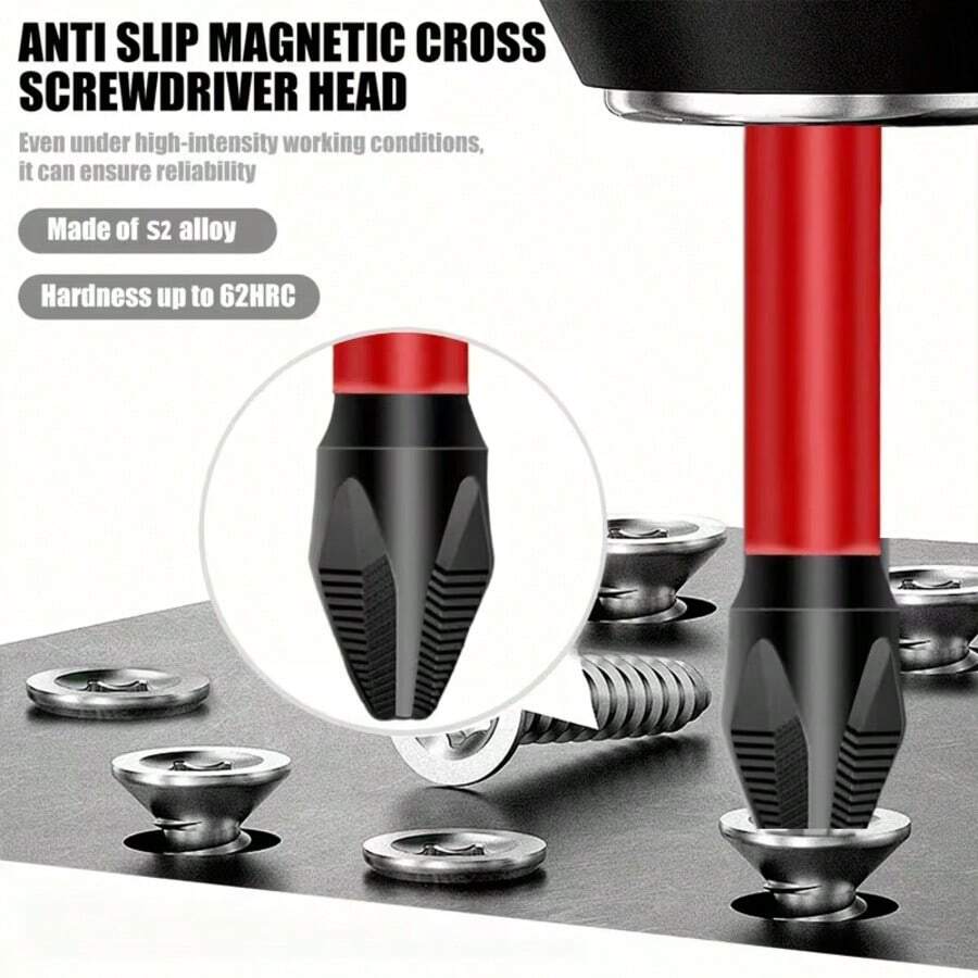 2pcs Adjustable Magnetic Screwdriver Set, Anti-Slip Handle, Precision Screwdriver Kit For Phone Laptop Glasses Watch Electronics Disassembly, Magnetic Repair Tool Set, Home Repair Hardware Tools - Multi-color - View 1