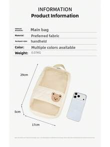 Bear Storage Bag, High Cost-Performance, Large Capacity, Handheld Storage Bag, Suitable For Travel, Storing Baby And Mother Supplies, Portable Storage Bag. - Multicolor - View 2