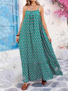 Women Short Dresses - Green - View 6
