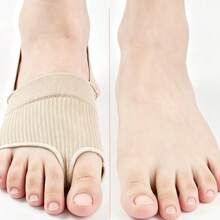 QKC 1 Pair Breathable Lace-Up Foot Pads, Standing Honeycomb Forefoot Patch, SEBS Soft Half-Size Inner Lining, Unisex, Elastic And Breathable, All-Season Foot Protection Pads - Beige - View 7