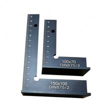 L-Shaped Right Angle Woodworking Ruler, Woodworking Protractor, Aluminum Alloy Marking Ruler, Metric Oblique Angle Ruler, Height Measuring Tool, Precision Marking Tool, Used For Measuring And Marking - L-shaped - View 4