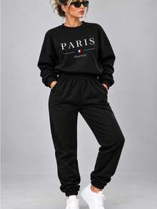 Women Two-Piece Outfits - Black - View 1
