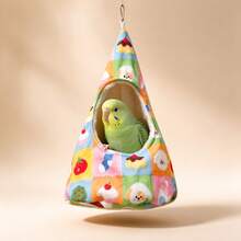 Small Pet Warm Hanging Hammock, Thickened Lamb Fleece Triangle Nest For Autumn/Winter, Hanging Sleeping Bed For Hamster, Golden Hamster, Parrot, Sugar Glider - Hammock - View 3