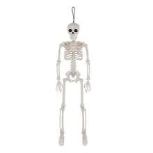 170cm/40cm Halloween Horror Decoration Oversized Human Plastic Skeleton With Movable Joints, Ghost Festival Haunted House Decor Prop, Cemetery Decoration Indoor Horror Skeleton Decoration (Hanging Rope Length May Vary) - Multicolor - View 12