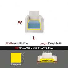 1PC Minimalist Style Chenille Four-Season Universal Anti-Slip Sofa Cushion, Anti-Slip Pet Anti-Dirt Seat Pad, Suitable For 1-4 Seater Sofa Decoration And Protection, Machine Washable - Multicolor - View 37
