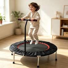 Fitness Trampolines - 40-inch Black (with Armrests) - View 1