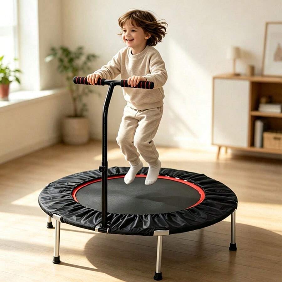 Fitness Trampolines - 40-inch Black (with Armrests) - View 1