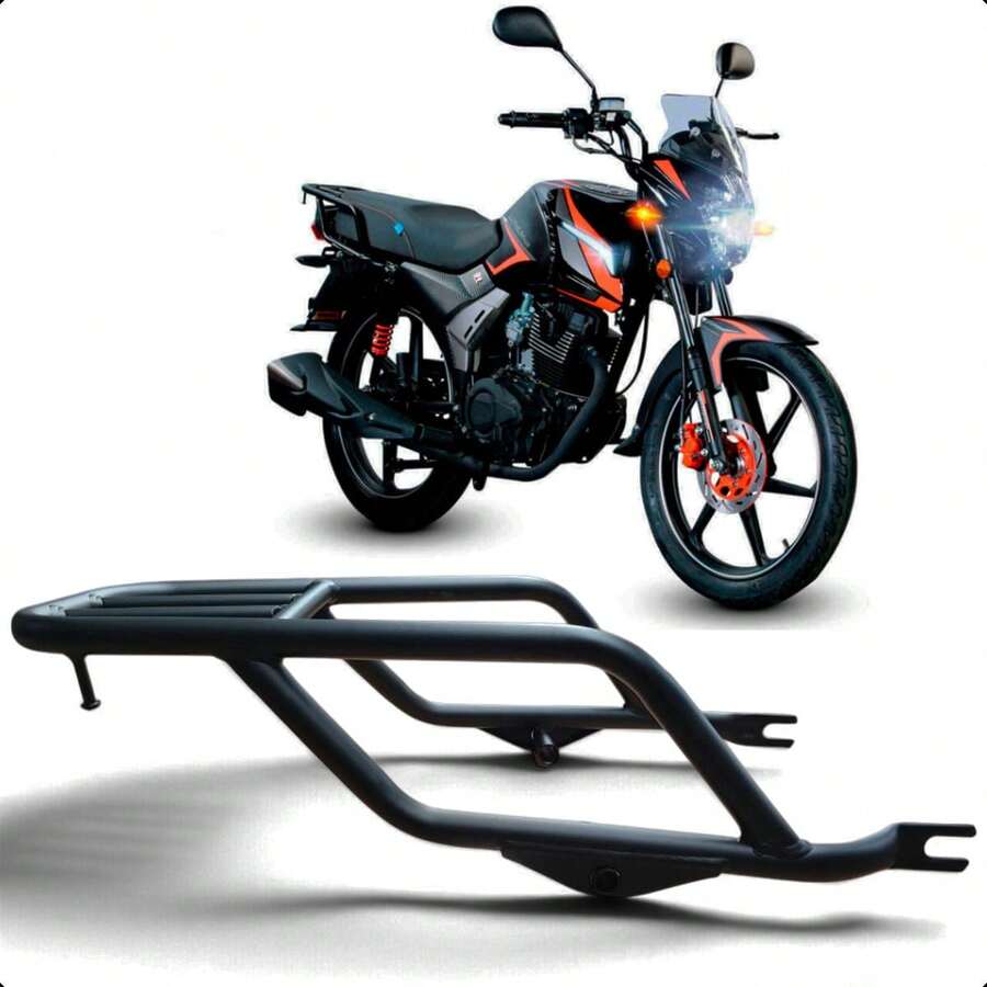 Steel Rear Rack For Vento Lithium 2.0/4.0/5.0 / Ryder 3.0/4.0/5.0 – Cargo Support And Practicality - Black - View 1