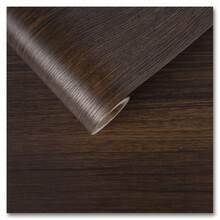 1 Roll Dark Walnut Wood Grain Self-Adhesive Wallpaper, PVC Peel And Stick Wood Grain Contact Paper, Easy DIY Installation, Waterproof And Oil-Resistant, Easy To Cut And Clean, Realistic Wood Texture, Suitable For Kitchen Cabinets And Countertops - Black Walnut Wallpaper - View 15