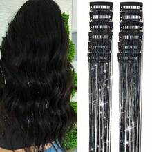 12pcs Women's Hair Accessories Dark Purple Laser Glitter Hair Clips Decorative Hair Accessories, Suitable For Party Music Festivals, Cosplay, Daily - Multicolor - View 13