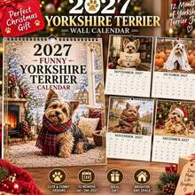 Kalender Anjing Spiral yang Menyenangkan, Kalender Dinding 12 Bulan dengan Gambar Lucu dan Lubang Gantung, Kalender Hewan Peliharaan Bertema Anjing untuk Kantor dan Perencanaan Harian - Berbagai gaya - View 2