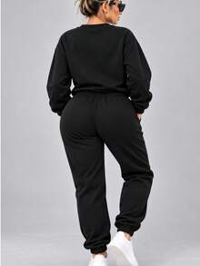 Women Two-Piece Outfits - Black - View 2