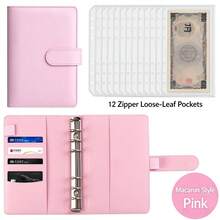 A6 Budget Binder With Cash Envelopes, PU Leather Notebook Planner Binder, Cash Storage Folder Envelope System, Suitable For Back To School, School Supplies, Savings Plan, Bi-Weekly Savings Plan, 10,000 Savings Plan And Savings Strategy, Selected Durable PU Leather Cover With Excellent Texture, Loose-Leaf Design Allows Free Addition And Removal Of Inner Pages, Paired With Dedicated Cash Envelopes For Organized Storage, Clear Classification And Convenient Access, Compact A6 Size Portable And Easy To Carry - A6 - View 21
