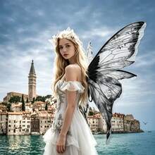 Adult Fairy Wings, Includes Elf Ear Cuffs And Fairy Arm Sleeves, Fairy Costume Set, Suitable For Parties, Cosplay And Other Occasions, Halloween - Multicolor - View 2