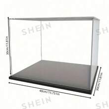 1pc Transparent Acrylic Display Box, Multiple Sizes, Plastic Assembled Dust-Proof Display Case With Matte Black Base, Suitable For Action Figures, Collectibles, Souvenirs, Statues And Models - 1PC - View 8