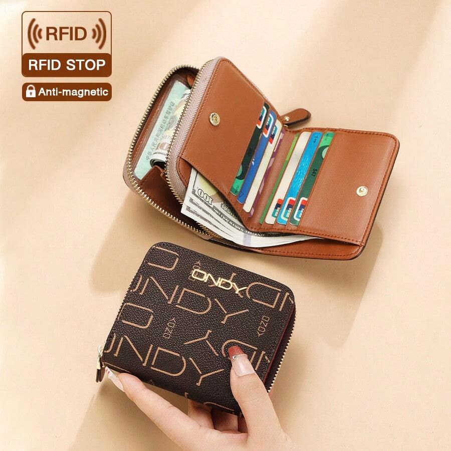 ONDY Ví ngắn gấp đôi nữ phong cách vintage - 2 lớp dung tích lớn, chống trộm chặn RFID, nhiều ngăn đựng thẻ, ví đựng thẻ trung tính, ví tổ chức thẻ tín dụng, quà tặng ngày lễ cho bạn gái/chị em gái/mẹ, ví đựng tiền xu thiết yếu hàng ngày - Nhiều màu - Xem 1