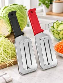 2 buah Alat Pengiris dan Pencincang Sayuran Pisau Ganda Stainless Steel, Pencacah Sayuran Genggam, Pengiris Sayuran Pisau Ganda, Cocok untuk Kubis, Mentimun, Wortel, dan Persiapan Makanan Dapur - MultiWarna - View 13