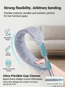Extendable Microfiber Duster With Long Handle - Easy To Reach Hard-To-Access Areas,Mop,Mops Cleaning Floors,Cleaning Tools,Mop,Kitchen Accessories,Cleaning Supplies,Perfect For Bedroom And Living Room Cleaning - Ultra-thin Mop - View 1