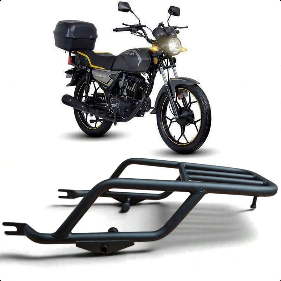 Parrilla Trasera de Acero ORIGINAL para Vento Xpress 150 / 170 – Soporte de Carga y Alta Resistencia - Negro - Ver 1