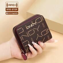 ONDY Ví ngắn gấp đôi nữ phong cách vintage - 2 lớp dung tích lớn, chống trộm chặn RFID, nhiều ngăn đựng thẻ, ví đựng thẻ trung tính, ví tổ chức thẻ tín dụng, quà tặng ngày lễ cho bạn gái/chị em gái/mẹ, ví đựng tiền xu thiết yếu hàng ngày - Nhiều màu - Xem 4