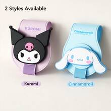 1pc Sanrio Cute Cartoon Car Sun Visor Glasses Clip Fashion Glasses Storage Holder Card Holder - Multicolor - View 3