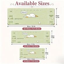 1pc Cartoon Animal Card Game Playmat Desk Mat, Multi-Purpose Table Protector, Large Desktop Mouse Pad For Gamers & Office, S/M/L/XL - View 5