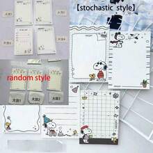 SNOOPY 1pc A7 Pocket Notebook, Exquisite Appearance, Portable Planner, Student Notebook, Stationery Supplies, Qixi Festival Gift, Halloween Gift (Random Style) - Multicolor - View 10