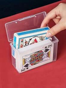 10pcs/8pcs/4pcs/2pcs/1pc Playing Card Box, Transparent Card Box, Storage Box, Can Hold Two Decks Of Playing Cards (No Cards Included), Christmas, Halloween, Thanksgiving Gifts, Holiday Gifts - Multicolor - View 6