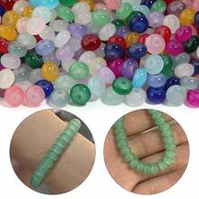 50pcs/100pcs 5*8mm Wheel Beads, Used For DIY Handicrafts, Bag Charms, Keychains, Phone Charms, Handmade Materials - Multicolor - View 4