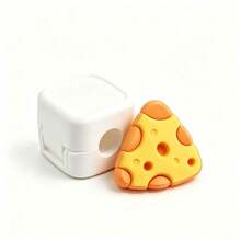 1/4 Packs Cute Hamburger Cookie Egg Toast Magnetic Cable Holder, Desktop Wire Cord Organizer, Adhesive Charging Cable Clip, Multifunctional Cable Management Fixer For Home Office Desk Decor - Multicolor - View 5