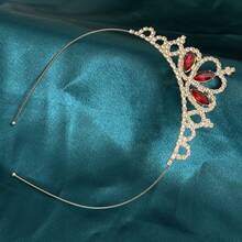 1pc Girls Rhinestone Crown Princess Headband, Fairy-Like Hair Accessory For Performance, Birthday, Festival, Growth Gift, Suitable For Women, All Seasons, Wearable - Multicolor - View 2
