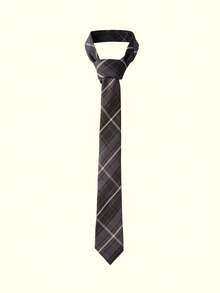 Popjeli 1pc Women Casual Plaid Striped Pattern Necktie, Suitable For Dating, School, Outings, And Photo Shoots, All Seasons For Dress For Christmas Decor - Multicolor - View 16