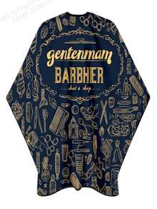 1 buah Celemek Salon Rambut, Cocok Untuk Penata Rambut Salon, Penata Rambut dan Peralatan Tata Rambut, Celemek Tata Rambut Profesional Dengan Motif Emas dan Peralatan Tata Rambut, Desain Asimetris, Cocok Untuk Pemangkasan Harian, Proses Penataan, Pekerjaan Layanan Pelanggan, Gaya Datar 2D - MultiWarna - View 11
