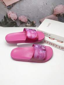 2026 New INS Fashion Women's Slippers, High Elastic Rubber Sole, Versatile Comfortable Commuting Lightweight All-Season Wear-Resistant Casual Walking Shock-Absorbing Slippers - Magenta - View 5