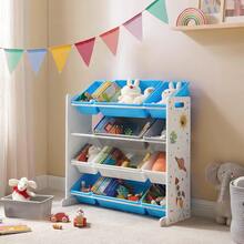 Toy Chests & Organizers - Blue and White - View 2
