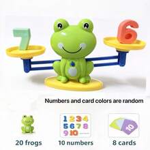 Children's Educational Toy Cartoon Frog Balance Scale Early Learning Toy Toddler Number Recognition Addition Subtraction Arithmetic Enlightenment Teaching Aid Number Frog Weights Symmetrical Weight Board Game Develop Hand-Eye Coordination Weight Perception Logical Thinking Kindergarten Parent-Child Interactive Desktop Game Halloween Christmas Thanksgiving Easter Gift - Multicolor - View 17