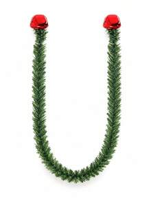 5pcs Christmas Decoration Hand-Woven Green Bell Garland Rope With Red Bells, Flexible, Suitable For Tree, Stair Railing, Fireplace Mantel, Doorway Decoration, Home Party DIY Holiday Decor, Festive Atmosphere Accent - Multiple Styles - View 10