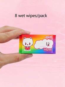 128pcs/64pcs/32pcs/16pcs/8pcs Mini Portable Cleaning Wipes, For Daily Item Cleaning, Shoe Stain Removal Wipes, Kitchen Cleaning Wipes (Random Packaging Style) - Multicolor - View 5