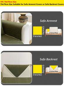 1PC Minimalist Style Chenille Four-Season Universal Anti-Slip Sofa Cushion, Anti-Slip Pet Anti-Dirt Seat Pad, Suitable For 1-4 Seater Sofa Decoration And Protection, Machine Washable - Multicolor - View 28