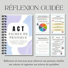 French Guided Reflection Notebook, Personal Writing Journal For Thoughts, Values, Emotions, Mindful Prompts, Daily Reflection And Action Planning, Spiral Notebooks - A5 - View 7